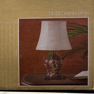 Elegant Mini Lamp with Cream Shade